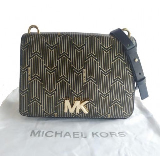 Michael Kors Mott Metallic Deco Chain Swing Shoulder Bag