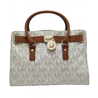 Buy the Michael Kors Hamilton Black Saffiano Leather Lock Small Shoulder  Satchel Bag Handbag