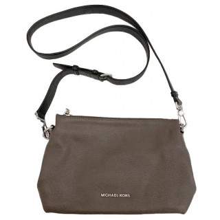 Michael Kors Jane Grey Leather Messenger Bag