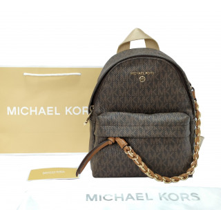 Michael Kors Monogram Brown Backpack