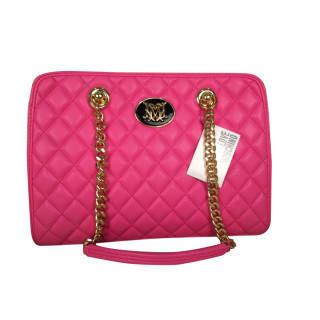 Moschino Pink Quilted Shoulder Bag