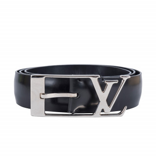 Louis Vuitton Black Leather Neogram Belt 90cm Louis Vuitton