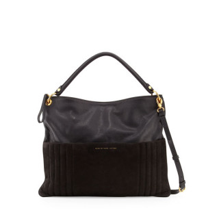 Marc Jacobs Tread Lightly Leather Suede Hobo Bag