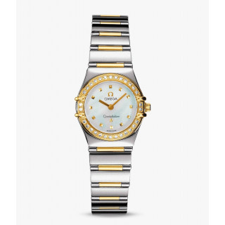 Omega Constellation My Choice Gold & Steel - Gold Central Bar MOP