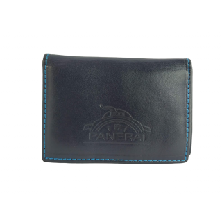 Officine Panerai Navy Blue Leather Fold Wallet