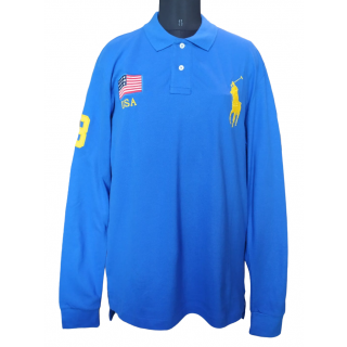Polo Ralph Lauren Blue Full Sleeves Polo Shirt