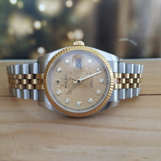 Rolex Datejust 36MM Gold/Steel Automatic Watch 116233