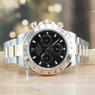 Rolex Daytona Cosmograph Steel and Yellow Gold Black Dial 40MM Watch