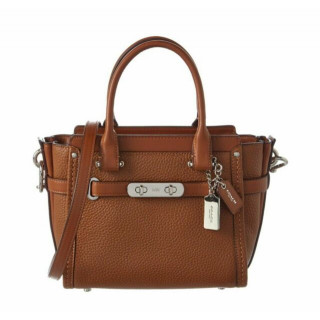 Coach Swagger 21 Saddle Brown Leather Satchel