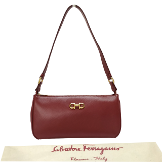 Salvatore Ferragamo Leather Baguette Bag