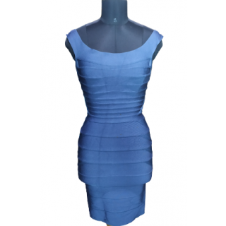 Herve Leger Blue Sydney Dress