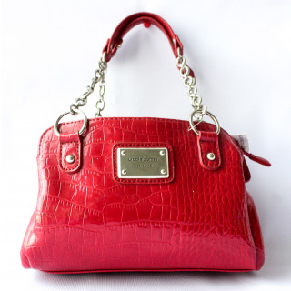 Liz Claiborne Red Croc Effect Shoulder Bag