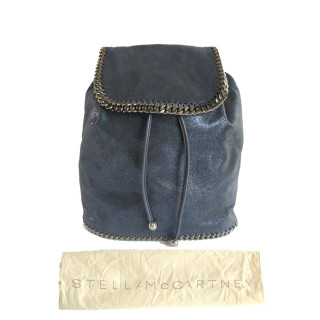 Stella McCartney Black Faux Leather Falabella Mini Backpack 