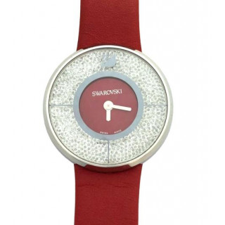 Swarovski Crystalline Red Leather Watch
