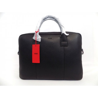 Hugo Boss Leather Laptop Document Case Bag
