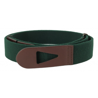 Tods Green Canvas and Leather Belt