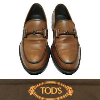 Tods Brown Leather Bit Loafer