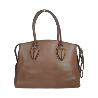 Tods D-Styling Convertible Bauletto Leather Satchel
