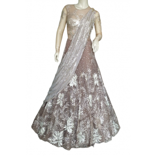 Tarun Tahiliani Net Crystal Embellished Gown