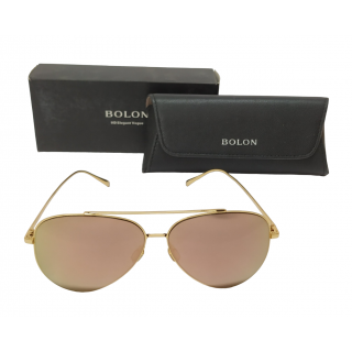 BOLON Mirror Lenses Gold Pilot Sunglasses