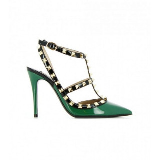 Valentino Emerald Green Rockstud Heels