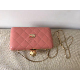 Moschino Quilted Clutch With Strap