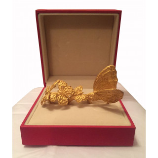 Valentino Gold Plated Three-finger Butterfly Ring