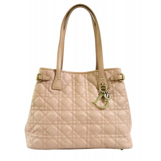 Christian Dior Panarea Quilted Coated Canvas Tote