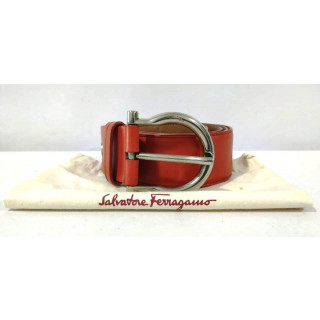 Salvatore Ferragamo CT-677528 Palladio Gancio Leather Belt