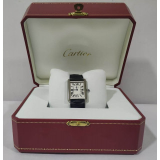Cartier Tank Solo Stainless Steel Quartz Wrist Watch
