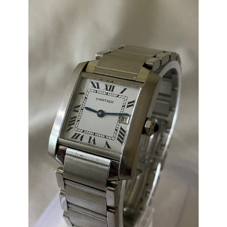 Cartier Tank Francaise 2465 Stainless Steel  Watch