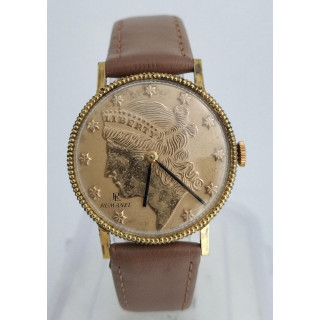 Rumanel Liberty Coin Winding Vintage Watch