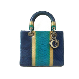Dior Python Leather Medium Lady Dior Handbag