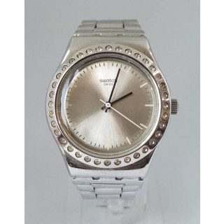 Swatch Irony Silver Dial Stainless Steel Ladies Watch