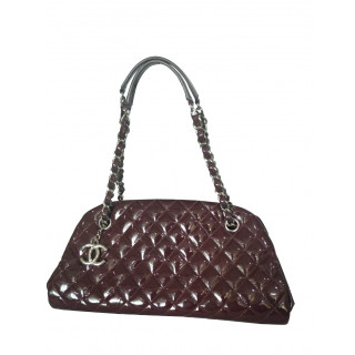 Chanel Quilted Patent Leather Just Mademoiselle Bowling Bag