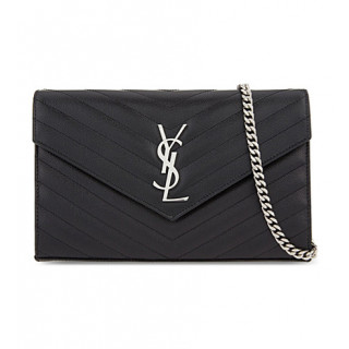 Saint Laurent Monogram leather cross-body bag - Black | Luxepolis.com
