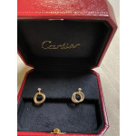 Cartier Trinity Kawaii Earings 3Gold Daimond