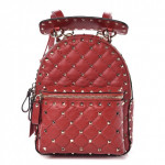 Valentino Mini Rockstud Spike Backpack- Red