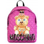 Moschino Pink Crowned Bear Backpack