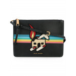Marc Jacobs Black Printed Patch Pouch