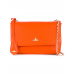 Vivienne Westwood Orange Plaque Shoulder Bag