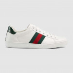 Gucci Mens White Ace Leather Sneaker