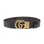 Gucci Reversible Double G buckle Leather Belt