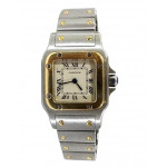 Cartier Santos Galbee Steel Yellow Gold Women Watch 1057930