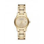 Burberry Gold-Tone Check Dial Watch, 34mm
