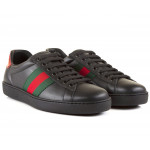 Gucci Ace Black Leather Sneaker