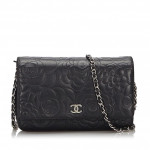 Chanel Black Lambskin Leather Flap Bag France