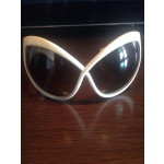 Tom Ford Oversized White Sunglasses