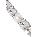 Oscar De La Renta
Silver-tone, crystal and faux pearl earrings and necklace set