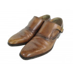 Berluti Brown Leather Monk Shoes